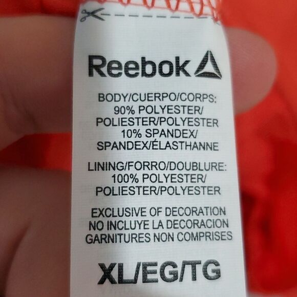 REEBOK large orange athletic shorts - Picture 7 of 7